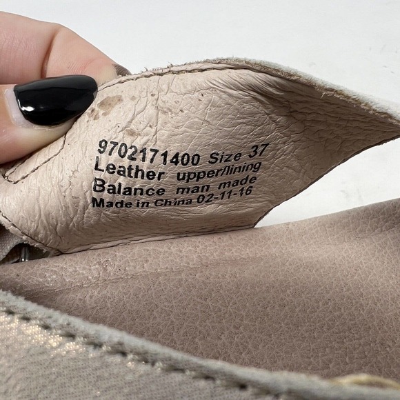 Dansko Jacinda Slingback Sandal Chunky Platform Champagne Women's EU 37 (US 6.5) - Picture 11 of 12